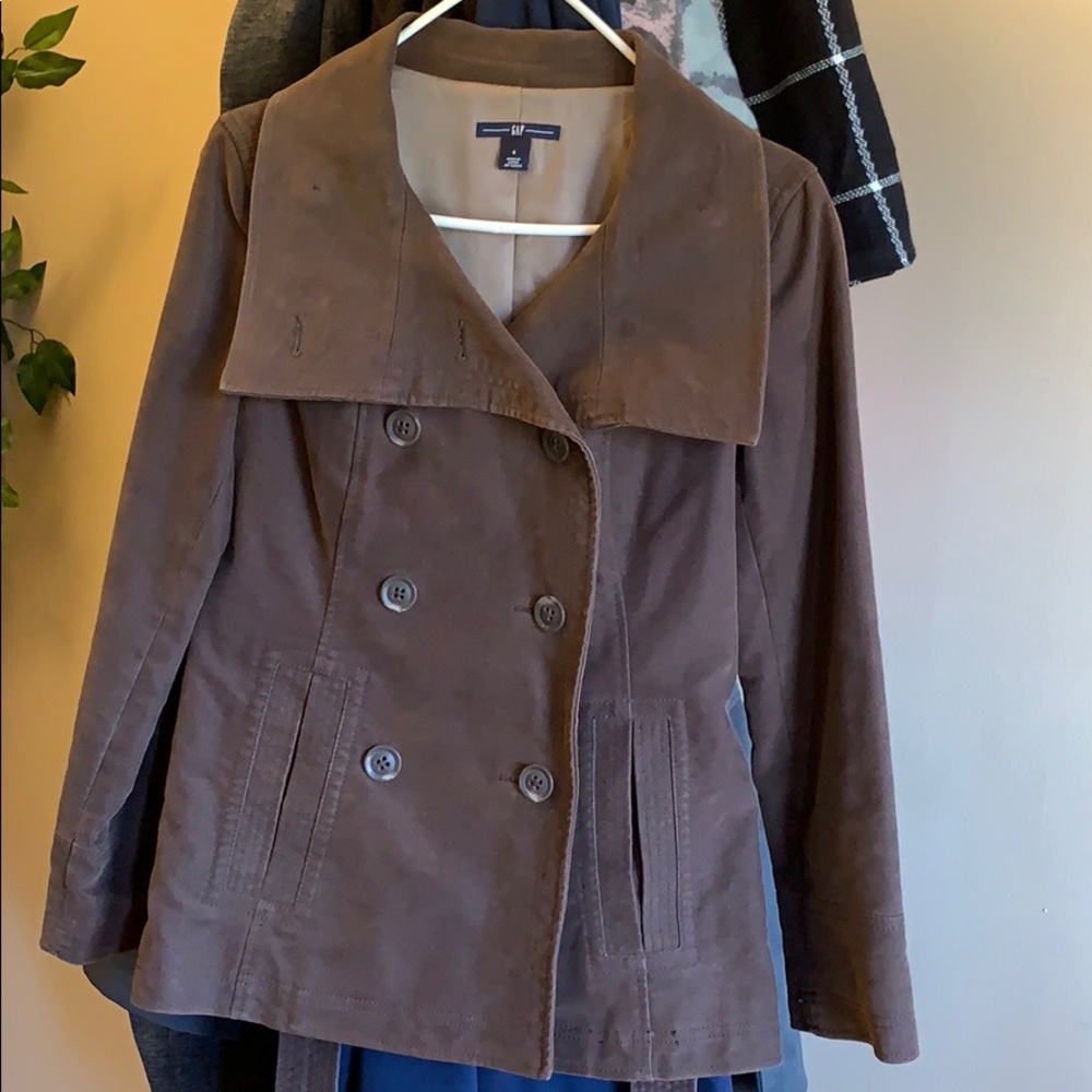 Lightly used brown pea coat.